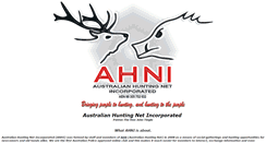 Desktop Screenshot of ahni.australianhunting.net