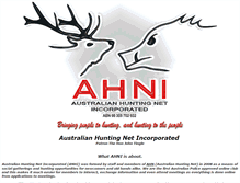 Tablet Screenshot of ahni.australianhunting.net